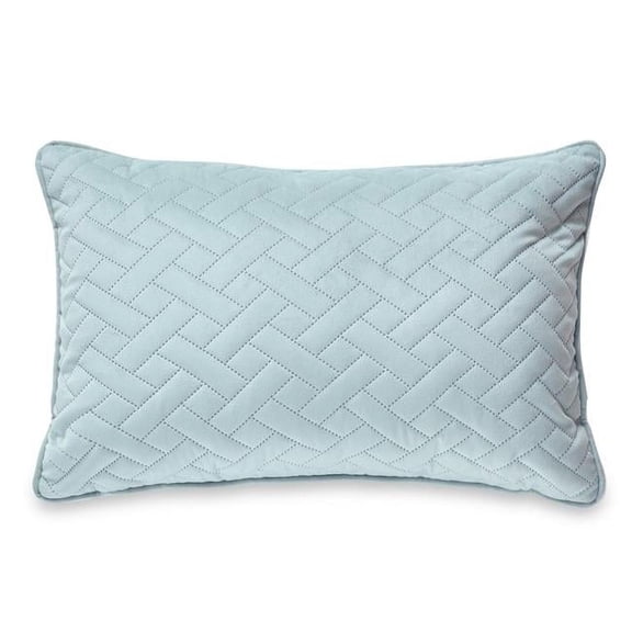 MDR Trading Inc. HU-LA1218JS02LBOP Light Blue Laser Embossed Chevron Pattern With Polyester Insert Pillow