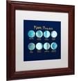 thumbnail image 2 of Trademark Fine Art "Moon Phases" Canvas Art by Lisa Powell Braun, White Matte, Wood Frame, 2 of 4