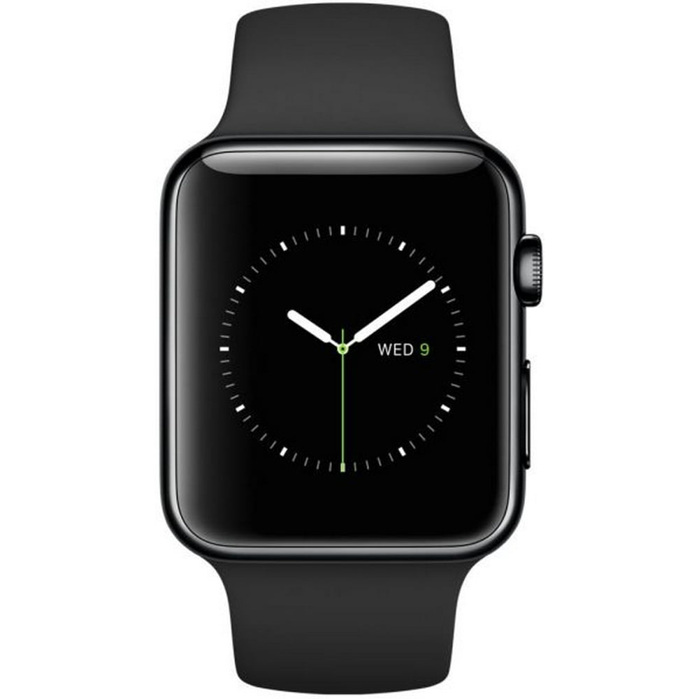 space gray watch with silver band