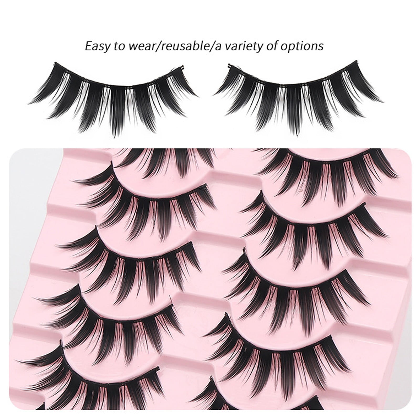 Lashes 3d Dramatic Lashes Clear Band 18mm Lashes Pack Half Lashes Natural Look 3d Brush 4d Lashes 27mm Eyelash Extension Individual Lashes Individual Eye Lashes Pack Thick Lashes 25mm in Bulk 25mm
