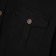 thumbnail image 4 of Blusa y camisa de manga larga con cuello vuelto para hombre, holgada, con solapa y botones, deportiva, de manga larga y solapa., 4 of 8
