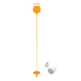 thumbnail image 4 of Bandera de golf,Bandera de golf con base y hoyo para jardín trasero,Mástil de bandera de golf con mango Mástil de bandera de golf y copa,Práctica de patio Putting Green Flag Stick al Naranja, 4 of 8