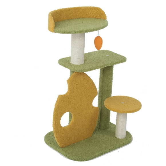 Rain Forest Cat Climbing Frame, Exercise Cat Scratching Posts Multifunctional For Cats