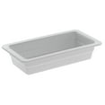 thumbnail image 2 of HUBERT® Serving Bowl Display Bowl 1/3 Size White Melamine - 12 1/2 L x 6 3/4 W x 2" H, 2 of 5