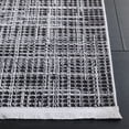 thumbnail image 4 of SAFAVIEH Mila Heidi Geometric Striped Polyester Area Rug, Light Grey/Black, 5'3" x 7'6", 4 of 11