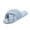 Sky Blue, variant on Womens Fuzzy Slippers Cross Band Open Toe Slides Elegant Pearl Beaded Lace Ruffle Trim Soft Plush Faux Fur Indoor Outdoor Anti-Slip Sole Spa Lounge House Shoes