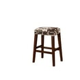 thumbnail image 1 of Carter Brown Cow Print Bar Stool, 1 of 5