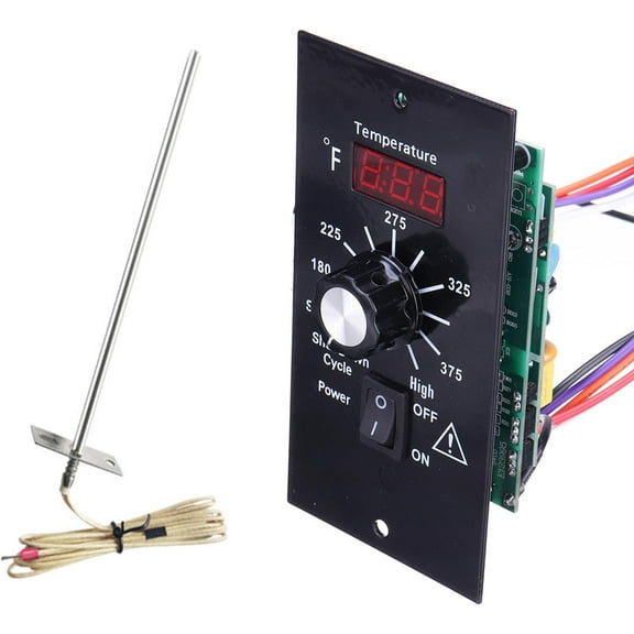 Pellet Grill Controller Control Panel Replacement Parts Temperature Sensor Thermometer Digital Thermostat Pellet Grill Controller