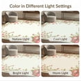 thumbnail image 7 of ODIKA 4'x6' Ultra-Soft Area Rug, Coquette Bow Floral With Delicate Ribbon Bouquet Trellis Border None Washable, Bare feet friendly, Silk-Touch for Bedroom Home office, 7 of 7