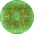 thumbnail image 1 of Ahgly Company Indoor Round Medallion Green Traditional Area Rugs, 7' Round, 1 of 1
