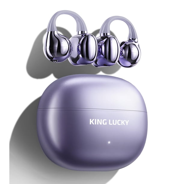 Auriculares con clip King Lucky i121 Open Ear Bluetooth 5.4 Morados