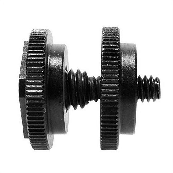 Foto&Tech 2 Pieces 1/4"-20 Stud Base of Screw 3/8" Tripod ALL METAL Tripod Screw to Hot Shoe/Cold Shoe Adapter
