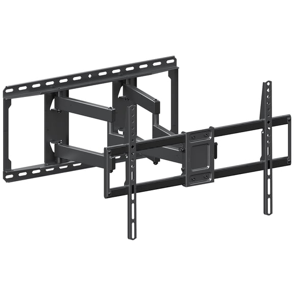 FitMetal Full Motion TV Wall Mount for 47-92" TVs, Swivel Tilt Extension Leveling, up to 154 lbs Max VESA 600x400mm, Fits 16/18/24 inch Wood Stud