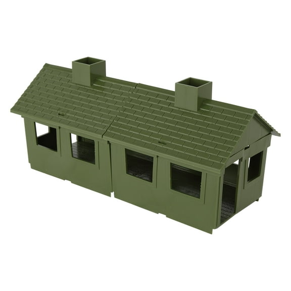 BMC Classic MPC Bunkhouse Barracks - OD Plastic Army Men Cabin House Building