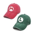 thumbnail image 2 of 2PC Bros Baseball Hat Halloween Adjustable Anime Vintage Baseball Cap, 2 of 4