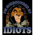 thumbnail image 2 of Big & Tall Disney Lion King Scar Surrounded By Idiots Tee Color: Black Size: 5XL, 2 of 3