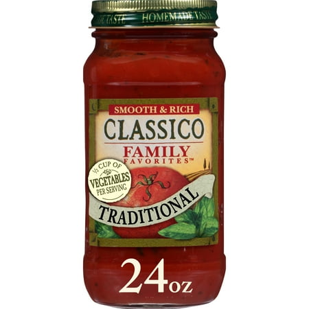 UPC 041129424605 product image for Classico Family Favorites Traditional Smooth & Rich Pasta Sauce, 24 oz Jar | upcitemdb.com