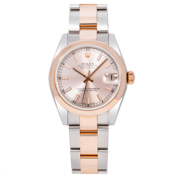 Pre-Owned Rolex Datejust 178241 31MM With Pink Dial Two Tone Oyster Bracelet