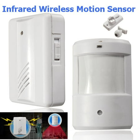 - Driveway Wireless Detector Patrol Infrared Alarm System Bell Garage Motion Sensor