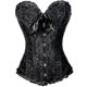 thumbnail image 1 of Tube Top Jacquard Gothic Palace Corset Waistcoat Shapewear Corset, 1 of 4