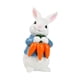 thumbnail image 2 of Figura de conejo de Pascua, estatua de conejo de primavera, decoración de primavera, escultura Conejo zanahoria blanca, 2 of 9
