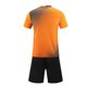thumbnail image 5 of Conjuntos de blusas y camisas de manga corta con cuello en V. Conjunto de traje de fútbol de color sólido para niños para juegos deportivos universitarios, partidos de rendimiento, uniformes de entren, 5 of 5