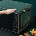 thumbnail image 3 of Microwave Oven Dustproof Cover with Storage Cloth Microwave Oven Pockets Universal Oven Dust Cover with Side Pockets for Home Kitchen Bakery, 3 of 9