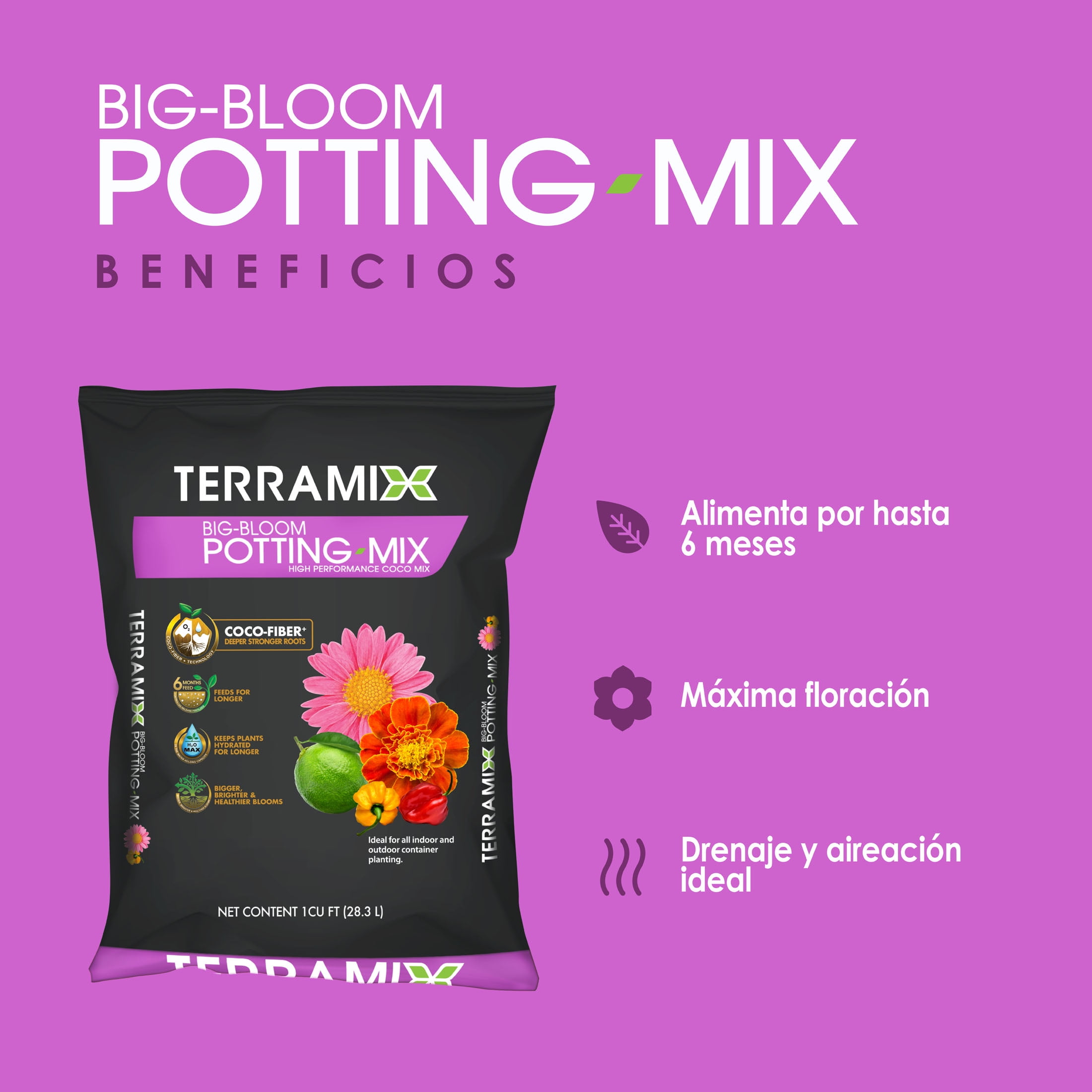 Terramix Big Bloom Potting Mix, 1 cu. ft
