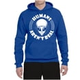 thumbnail image 2 of Wild Bobby Humans Aren't Real Unisex Hoodie Sweatshirt, 2 of 6