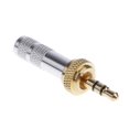 thumbnail image 4 of Destyer Sleek and Sturdy 5mm Screw Lock Stereo Male Plug for Crystal Clear Sound silver 1Set, 4 of 6