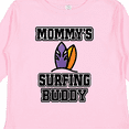 thumbnail image 4 of Inktastic Mommy Surfing Buddy Surfboard Boys or Girls Long Sleeve Toddler T-Shirt, 4 of 5