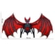 thumbnail image 3 of Máscara de Halloween novedosa con alas, accesorio de disfraz para festivales, fiestas y carnavales Adultos rojos, 3 of 8