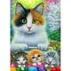 thumbnail image 1 of Pintura de diamante (DE5986) 5D DIY Gatos Animal Imagen redonda completa Artesanía Decoración para el hogar 40x50cm Hugtrwg Para estrenar, 1 of 1