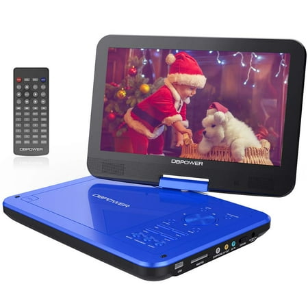 ?Upgraded? DBPOWER Portable DVD Player with 10.5 HD Swivel Screen, Supports SD Card/USB/CD/DVD wit