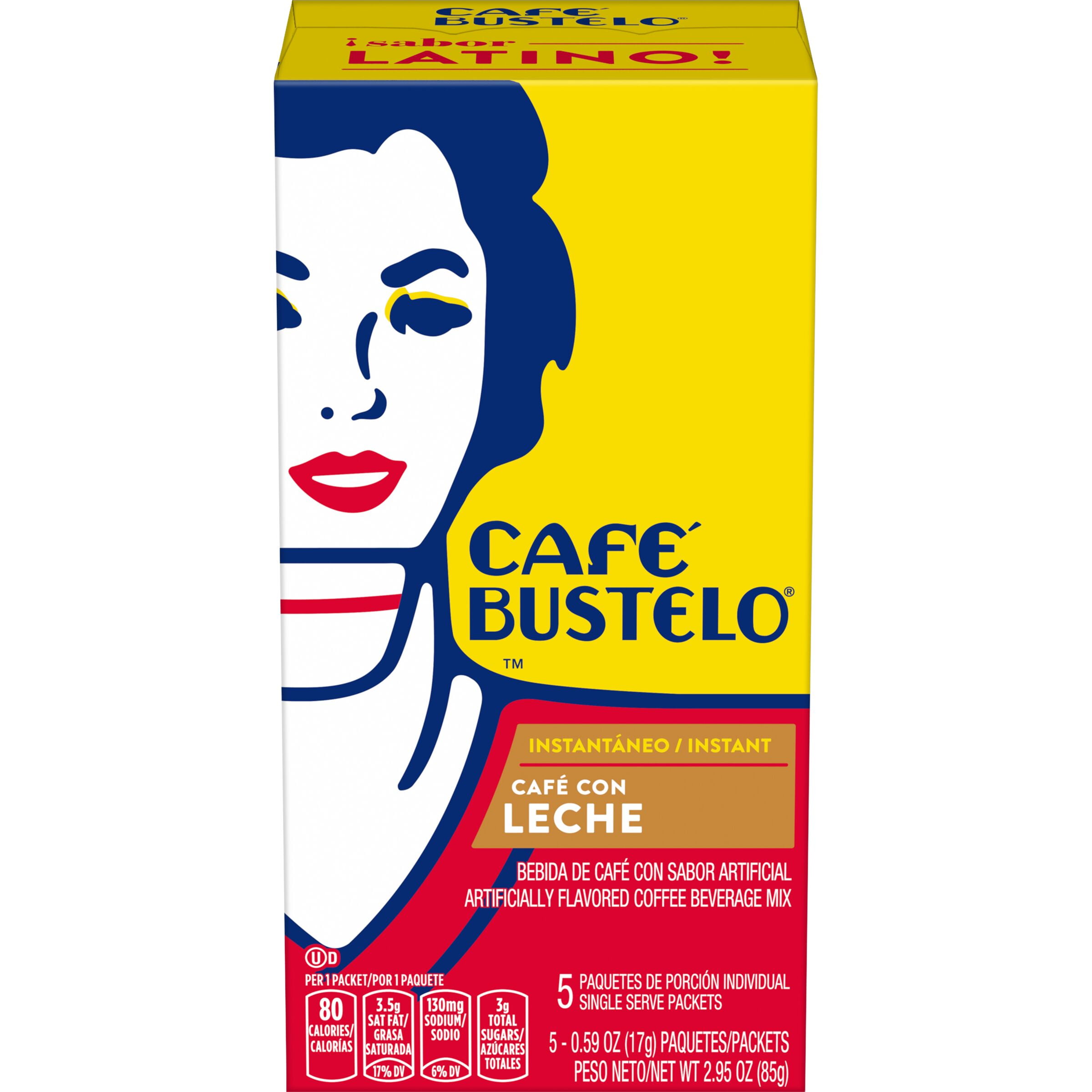 Café Bustelo Café Con Leche Instant Coffee Drink Single Serve Packets