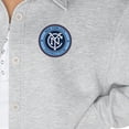thumbnail image 3 of Women's Gameday Couture  Ash New York City FC Midfield Magic Button-Up Long Sleeve Overshirt, 3 of 3