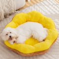 thumbnail image 5 of Jubilant  Semi-enclosed Pet Bed for Cats Pet Bed with Removable Cover Winter Flower Shaped Plush Pet Bed with Removable Washable Cover Anti-slip for Small, 5 of 8