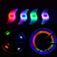 thumbnail image 2 of MesaSe Cycling Equipment Bicycle Wheel Light Hot WheeYTW Led Warning Spokes Light Mountain Bike S-Shaped Willow Leaf Light Blue, 2 of 6