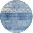 thumbnail image 2 of Hauteloom Nampa Living Room, Bedroom Area Rug - Bohemian, Transitional - Denim, Navy, Ivory - 7'10" Round, 2 of 16
