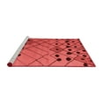 thumbnail image 2 of Ahgly Company Machine Washable Indoor Rectangle Solid Red Modern Area Rugs, 7' x 9', 2 of 4