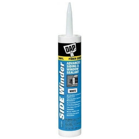 4 Pack Dap 00801 SIDE WINDER Advanced Polymer Siding & Window Sealant - White 10.1-oz Cartridge