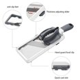 thumbnail image 4 of Multifunctional Vegetable Cutter | Adjustable Thickness Slicer & Grater | Potato, Fruit, Cheese Chopper | Hand Guard & Non Slip Design | Easy Clean | Ergonomic Handle | 1 Pc | White 29.5x10.2x5cm, 4 of 6