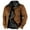 Brown, variant on Mens Winter Jackets Thick Thermal Lined Jackets Vintage Heavyweight Jacket Coat Outwear with Multi Pocket Relaxed Fit Mens Jackets Casual
