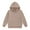 1#Khaki, variant on Byoo Toddler Girls Hoodie Kids Solid Casual Hooded Sweatshirt Long Sleeve Pullover Top