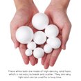 thumbnail image 2 of MLINS White Foam Balls for Decor Perfect for DIY Craft Projects with Various Sizes and Sufficient Quantity 50pcs, 2 of 5