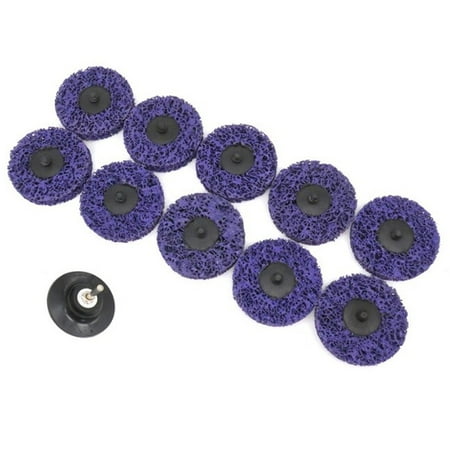 

3 Inch Strip Disc Quick Change Abrasive Disc Easy Strip & Clean Grinding Wheels+1Pc Lock Sanding Disc(11 Pcs)