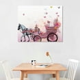 thumbnail image 3 of PIKWEEK Pink Canvas Wall Art Flying Butterflies Canvas Prints Giclee Artworks for Valentine's Day Wedding Gifts Each, 3 of 5