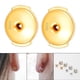 thumbnail image 5 of 1 par de reemplazos de respaldos de pendientes, respaldos chapados, tapones de bloqueo, tapones para pendientes, tapones para los oídos para niñas, 6mm Dorado, 5 of 9