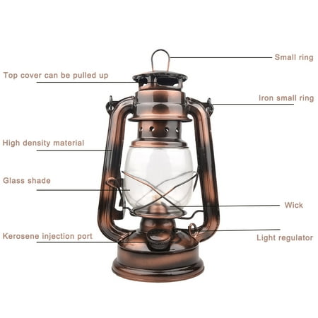 Oil Lamp Burning Lantern Retro Kerosene, Outdoor Patio Oil Lamps