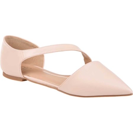 

Women s Journee Collection Landry Pointed Toe Flat Pink Faux Leather 9 M